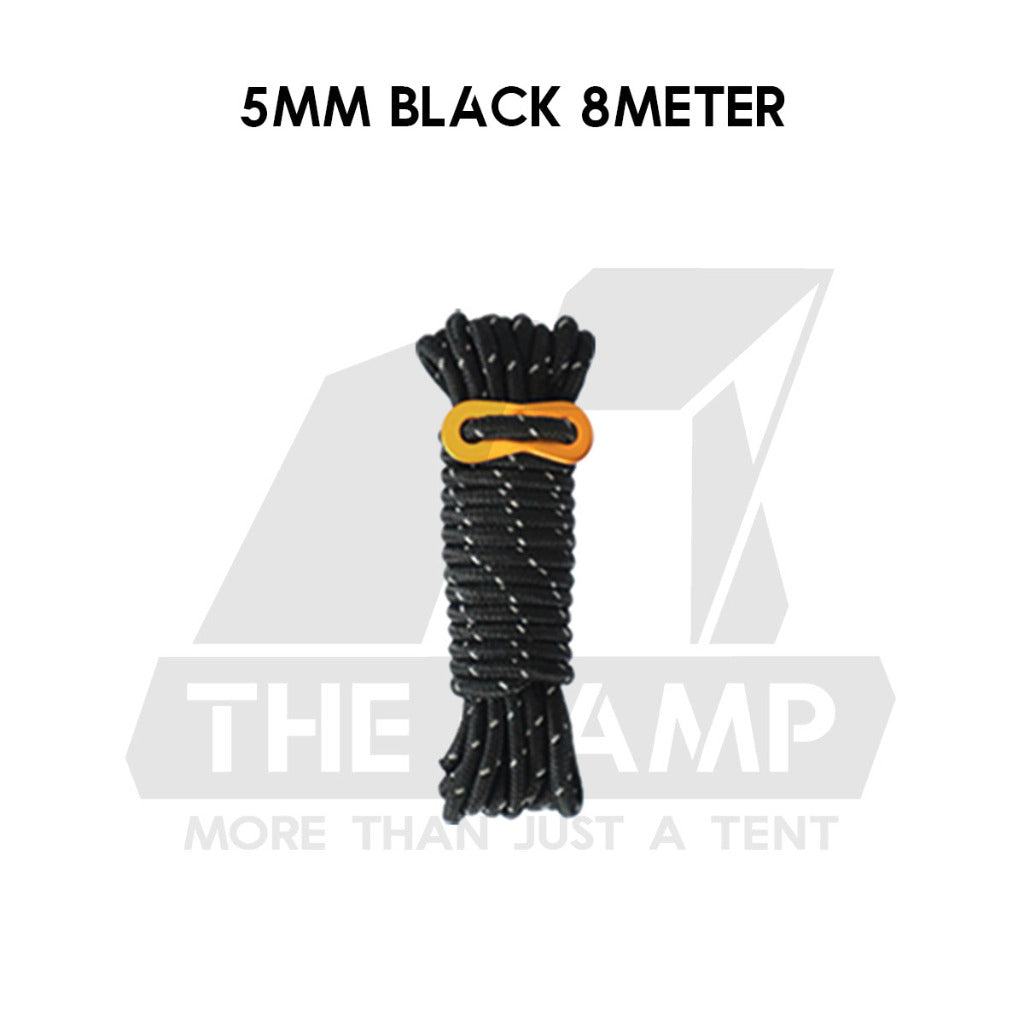 Camping 4mm / 5mm Super Reflecitive 4meter or 8meter Paracord Rope Pulley Adjuster Flysheet Tarp Tent Camp Hiking Pole