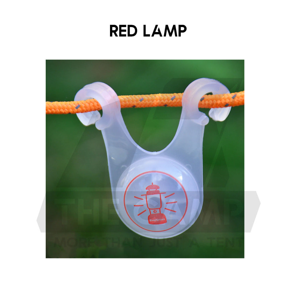 LED String Guard Light Mini Outdoor Camping Rope Hanging Warning Lamp Flashlight Safety Silicone Lampu Tali Battery