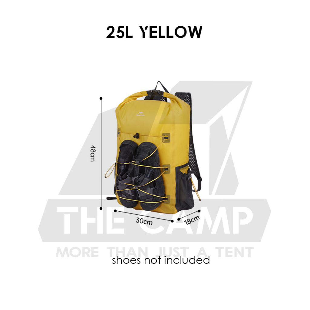 Naturehike Waterproof Backpack 18L 25L Outdoor Dry Wet Separation Storage Bag Hiking Swimming Beach CNH22BB003