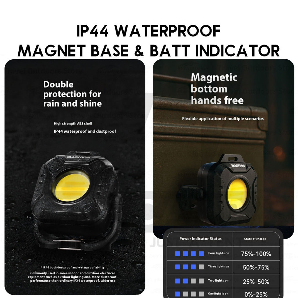 Blackdog Tactical Pocket Light Rechargeable Flash Light Outdoor Camping Lamp Lampu Khemah CBD2550ZM017