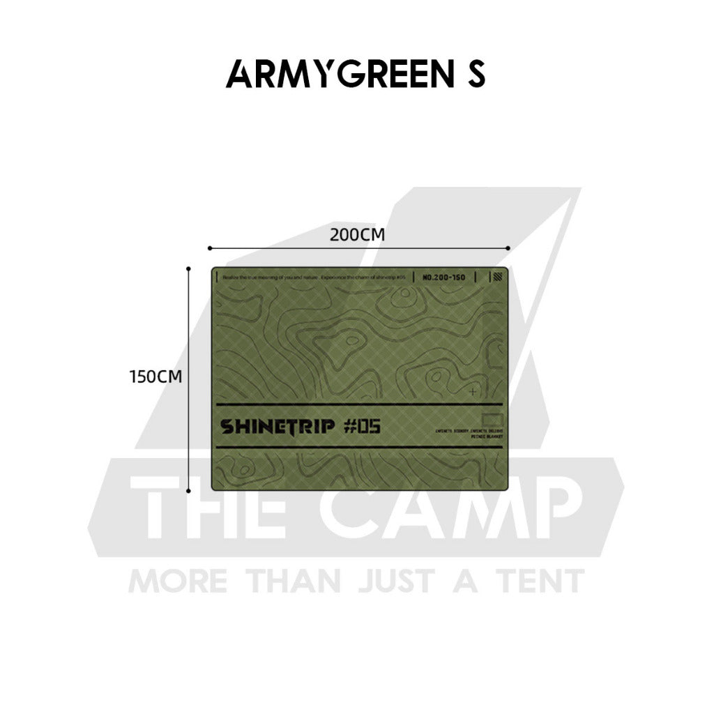 Shinetrip Ultrasonic Carpet Mat Tactical Style Portable Waterproof Floor Mat Outdoor Camping Picnic Tent Groundsheet