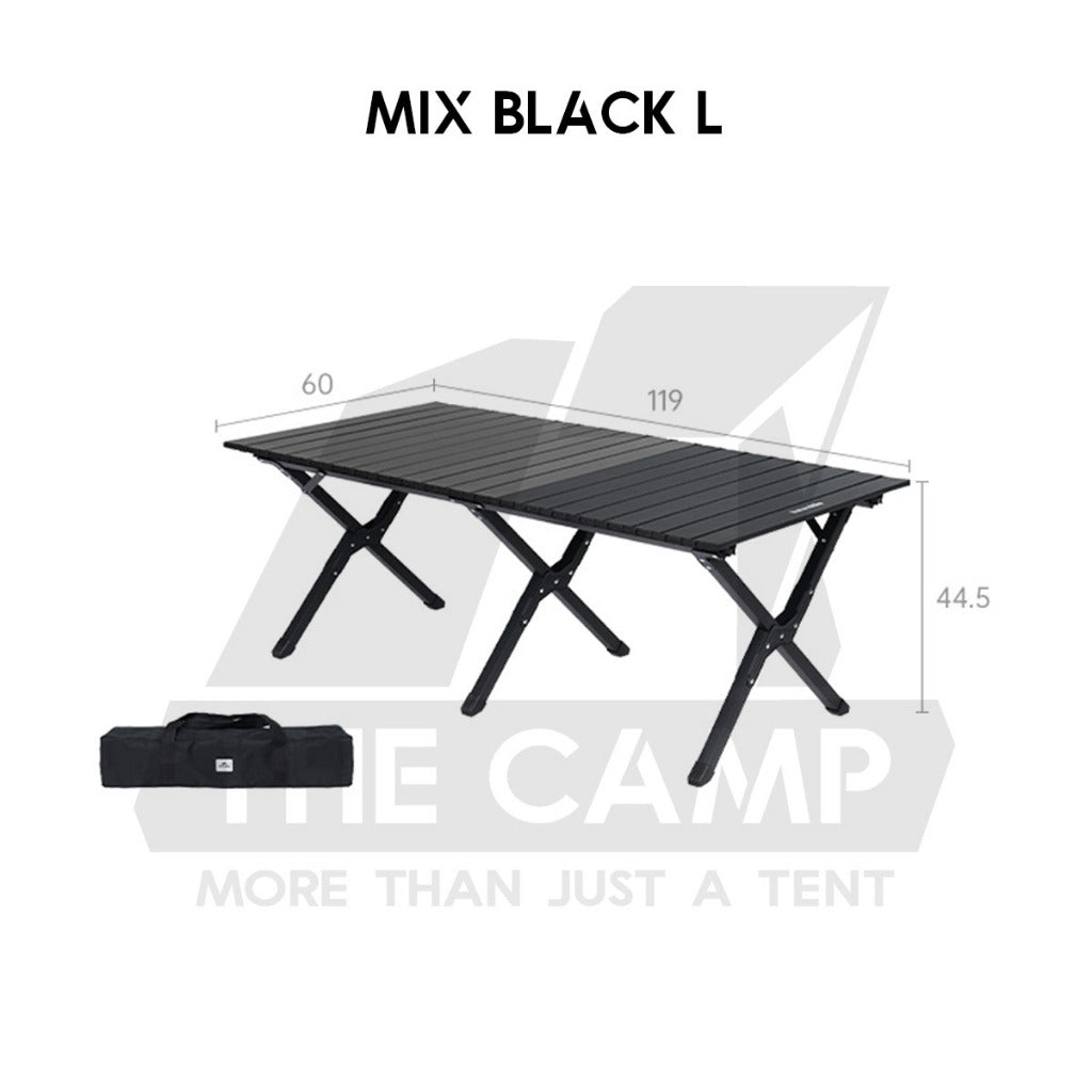 Naturehike T01 Egg Roll Table Mix Color Outdoor Camping BBQ Party Black Khaki Portable Foldable Meja CNK2550JJ018