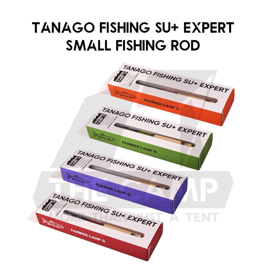 Farmer Camp Small Fishing Rod Set Outdoor Camping Fish Rod Compact Telescopic Shrimp Udang Ikan Pancing