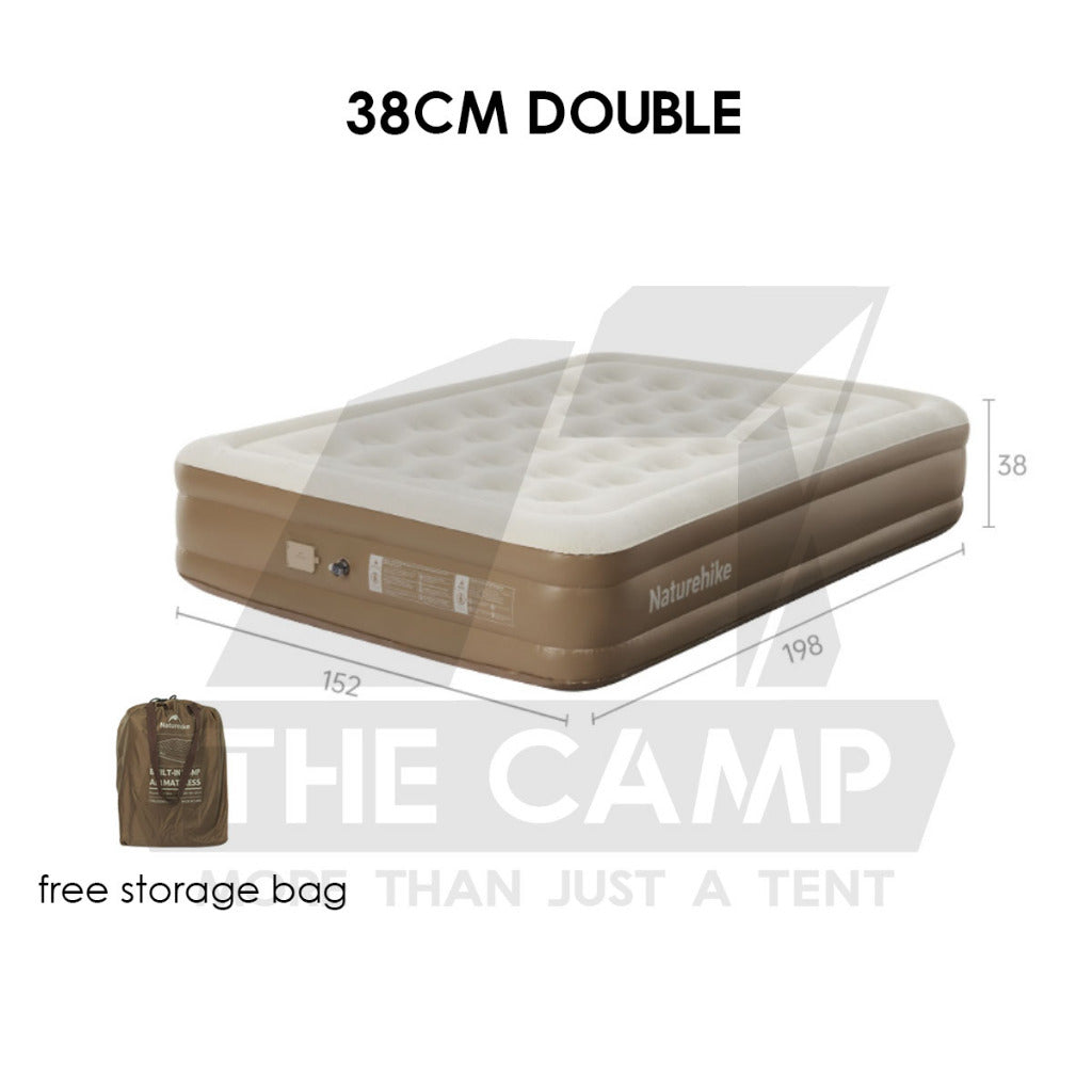 Naturehike Air Bed 25cm 38cm 45cm Single Double Triple with Pump Mattress Outdoor Camping Tilam Angin CNK2550WS013