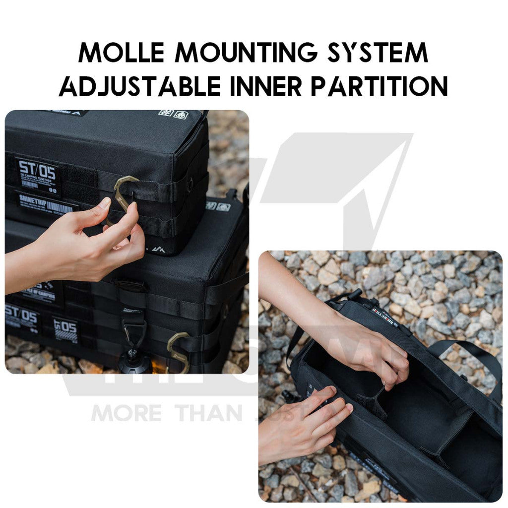 Shinetrip Tactical Storage Bag XS S M Size Outdoor Camping Molle System Kermit Chair Side Pouch Cup Holder