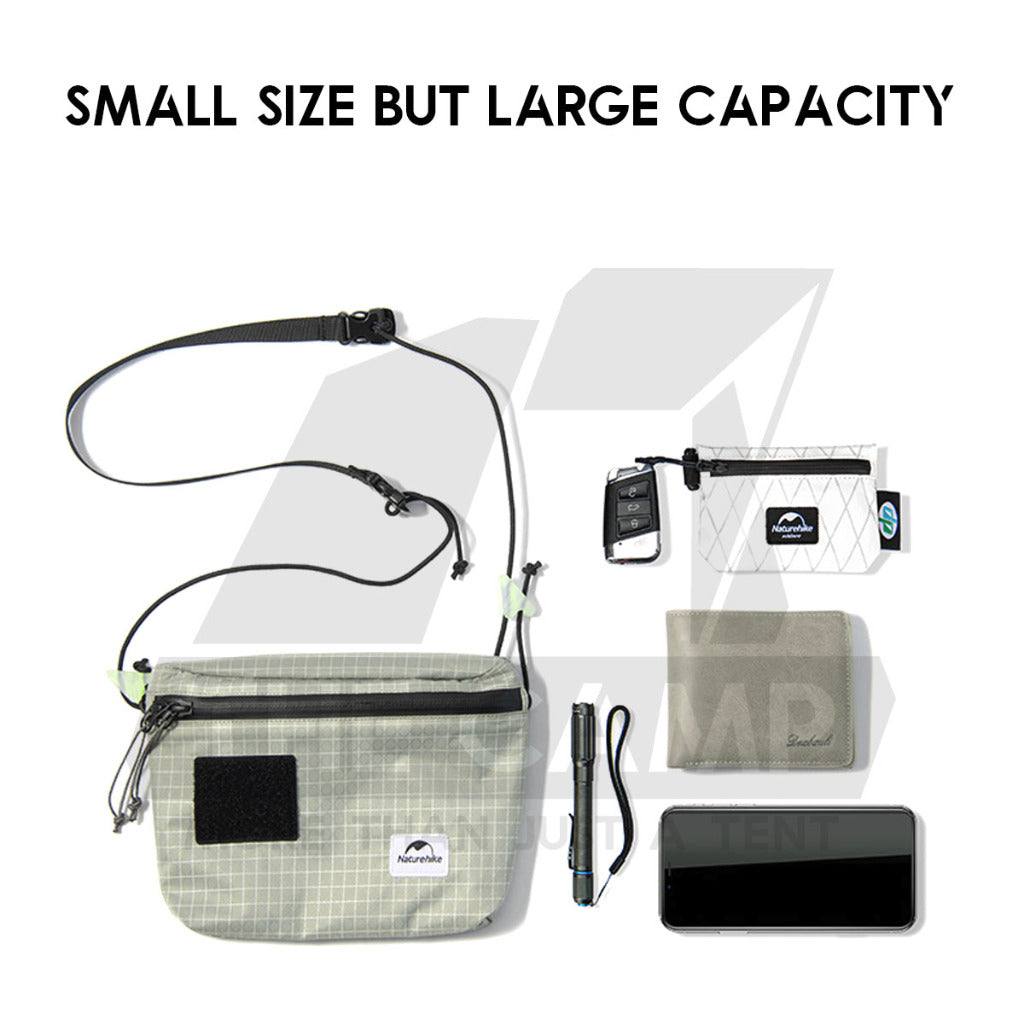 Naturehike Sling Shoulder Bag Outdoor Camping Travel Messenger Satchel Wallet Beg Unisex Kids Perempuan Gift NH20BB204