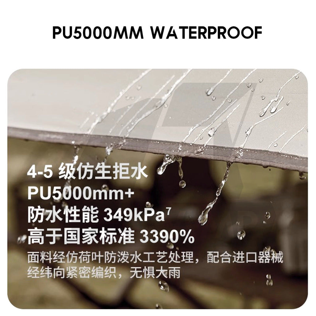 Naturehike Girder Shelter Tarp Flysheet UPF 12500+ PU5000mm Outdoor Camping Canopy Tent Awning Beach Sun Tent NH20TM006