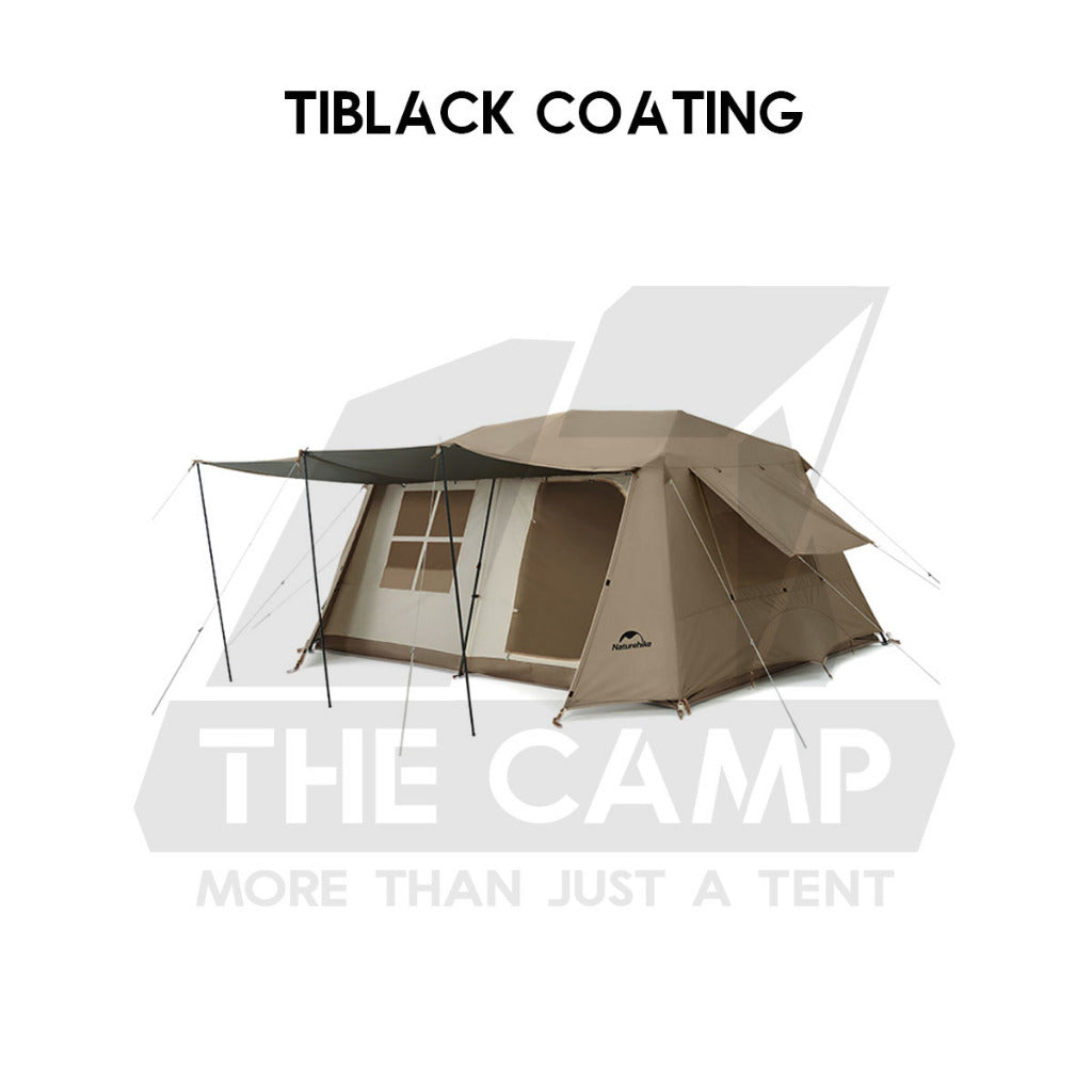 Naturehike Village 13 Auto Tent Automatic Ultimate Flagship Ti Black Silver Version Large Outdoor Flysheet CNH22ZP004