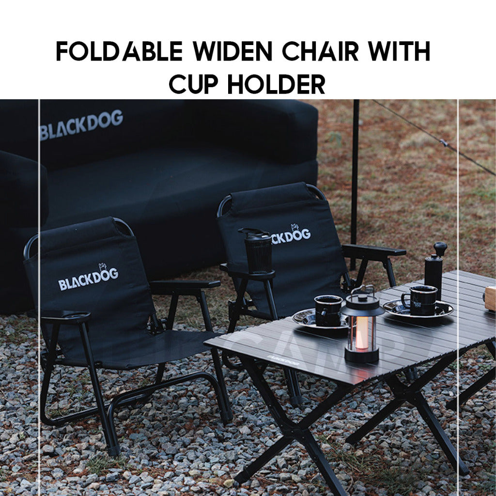 Blackdog Foldable Chair Single Chairs V2 Director Chair Folding Camping Outdoor Tent Table Black BD-YZ002 CBD2450JJ025