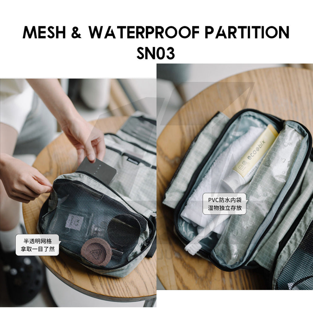 Naturehike Square Toiletry Bag Outdoor Business Trip Wash Bag Travel For Business Waterproof Cosmetic Bag NH21LX001