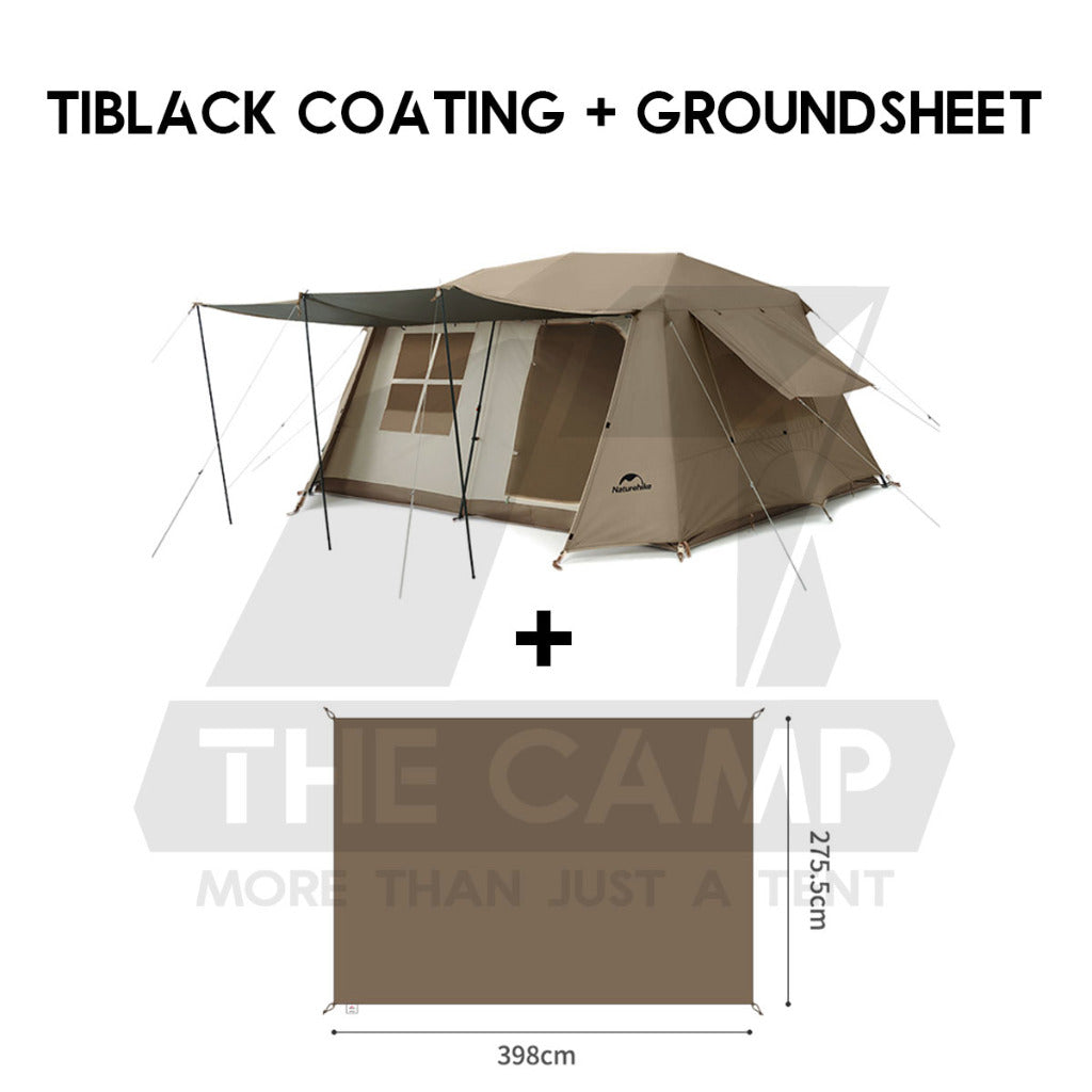 Naturehike Village 13 Auto Tent Automatic Ultimate Flagship Ti Black Silver Version Large Outdoor Flysheet CNH22ZP004