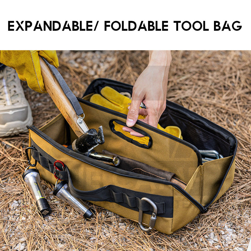 Naturehike Tool Storage Bag 900D Oxford Cloth Durable Outdoor Camping Folding Sundries Peg Beg with Partition CNH22SN018