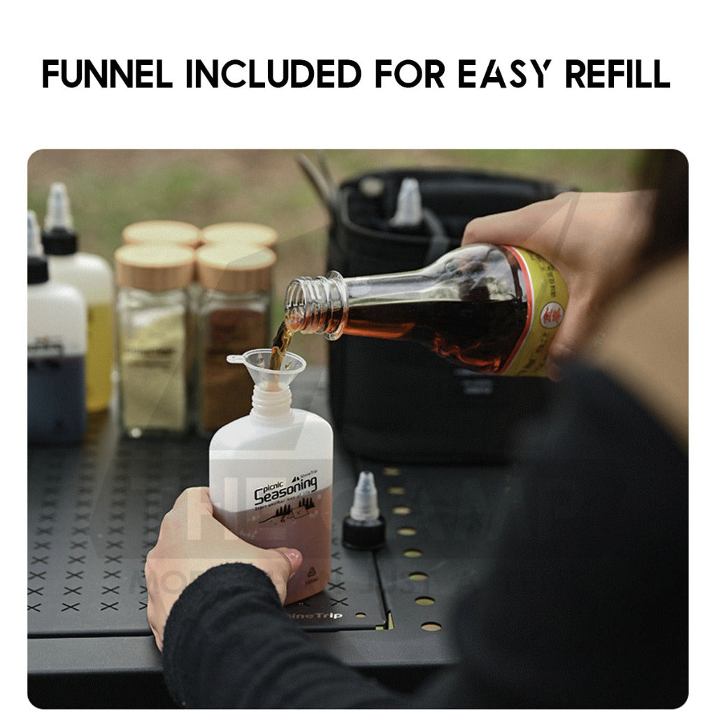 Shinetrip Seasoning Bag Set Outdoor Camping Ingredient Condiment Box Bottle Container Spice Oil Jar Sugar Salt Pepper