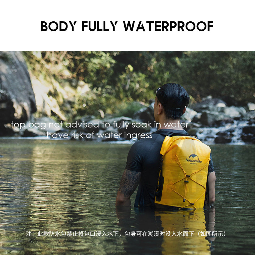 Naturehike Waterproof Backpack 20L 30L 40L Outdoor TPU Dry Wet Separation Storage Bag Ultralight Hiking Beach NH21FSB04