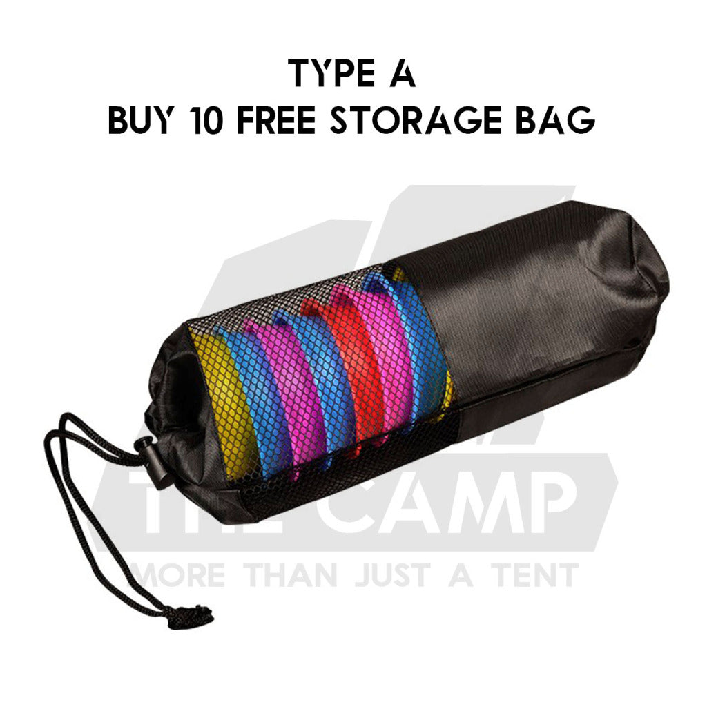 Camping Peg Warning Light Guard Cover Waterproof RGB Color Cup LED String Rope Tent Glow in Dark Flysheet Pole Nail