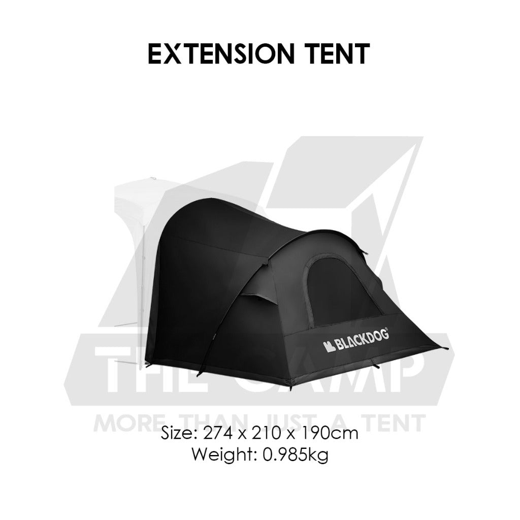 Blackdog Auto Dome Shelter Quick Opening Inner Tent Extension Flysheet Door Mesh Cloth TPU Groundsheet CBD2450WS010