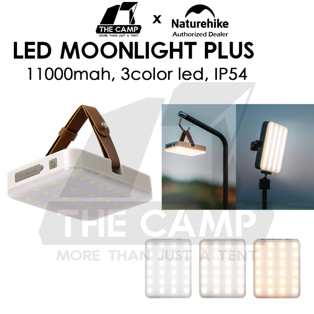 Naturehike Moonlight Plus Camping LED Light Lamp Lantern Hanging 11000mah Tripod Tent Flysheet CNK2300DQ017