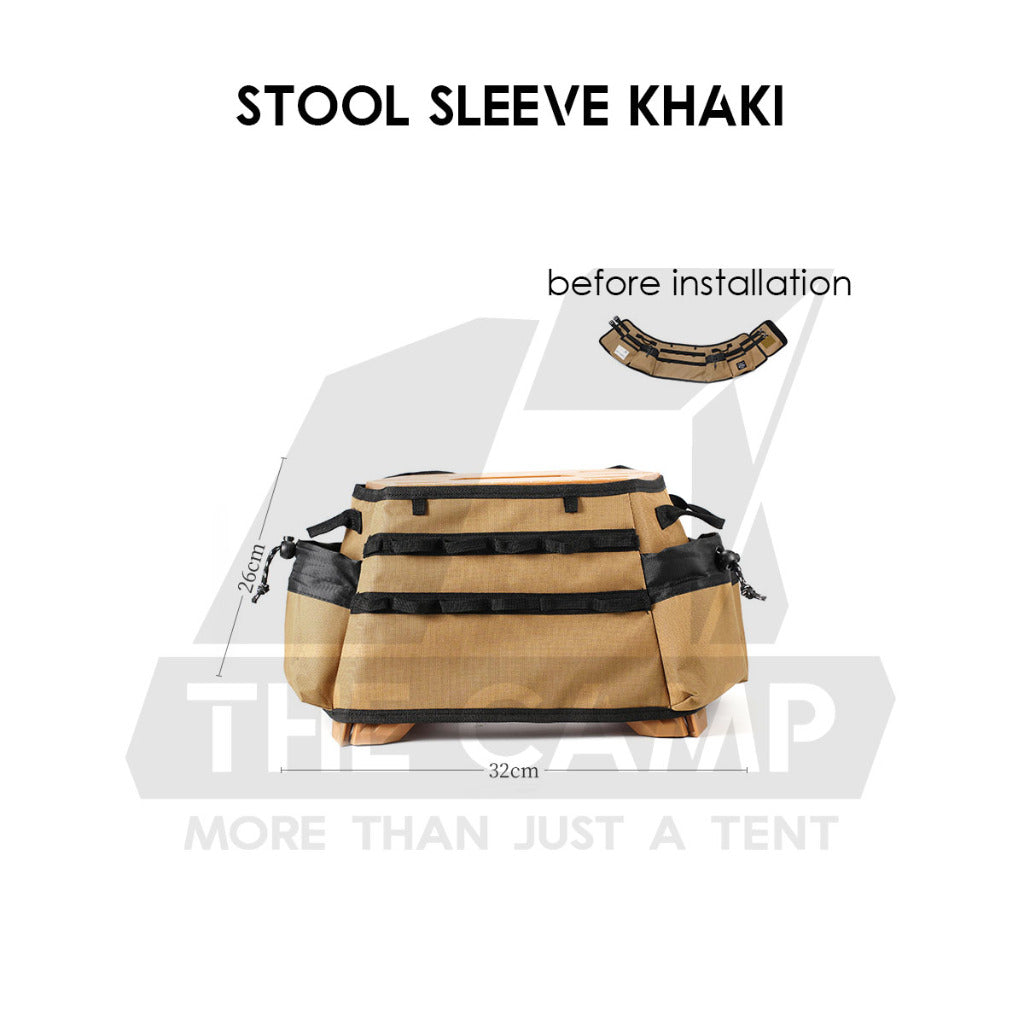 Military Style Camping Stool Outdoor Foldable Chair Folding Sleeve Bag Rack Japanese Style Flysheet Expansion Table Top