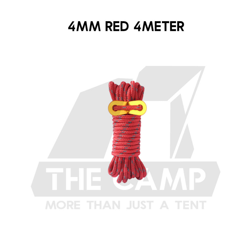 Camping 4mm / 5mm Super Reflecitive 4meter or 8meter Paracord Rope Pulley Adjuster Flysheet Tarp Tent Camp Hiking Pole