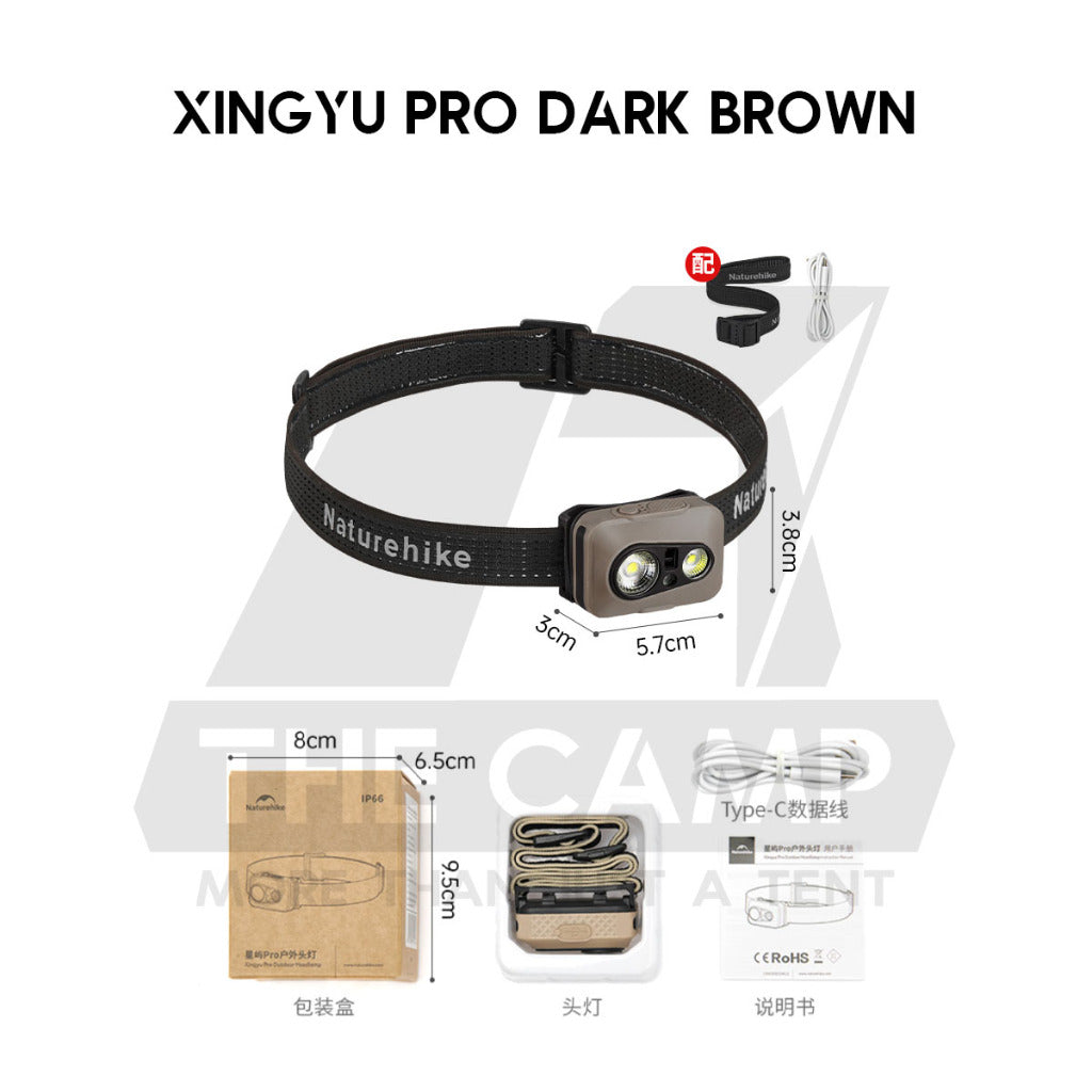 Naturehike LED Headlamp Battery Camping Hiking Headlight Ultralight Flashlight SOS Red Light IP66 CNK2300DQ020