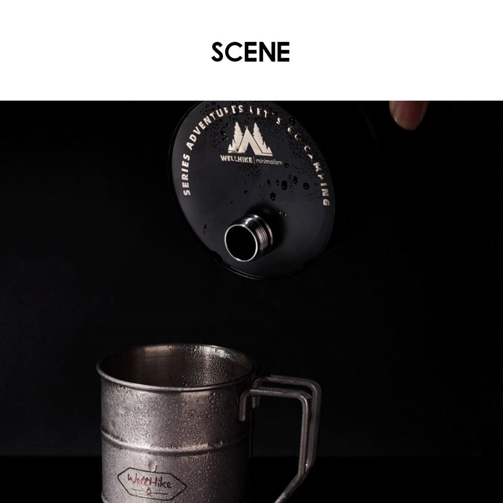 Wellhike SWS Oil Barrel Cup Mug 750ml Stainless Steel Tactical Style Outdoor Camping Cawan