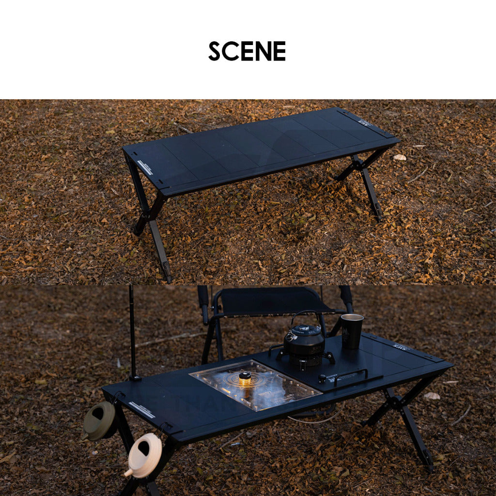 Wellhike SWS IGT Master Table Adjustable Height Expandable Spider Stove Acrylic Wood Plate Lamp Pole Water Dispenser