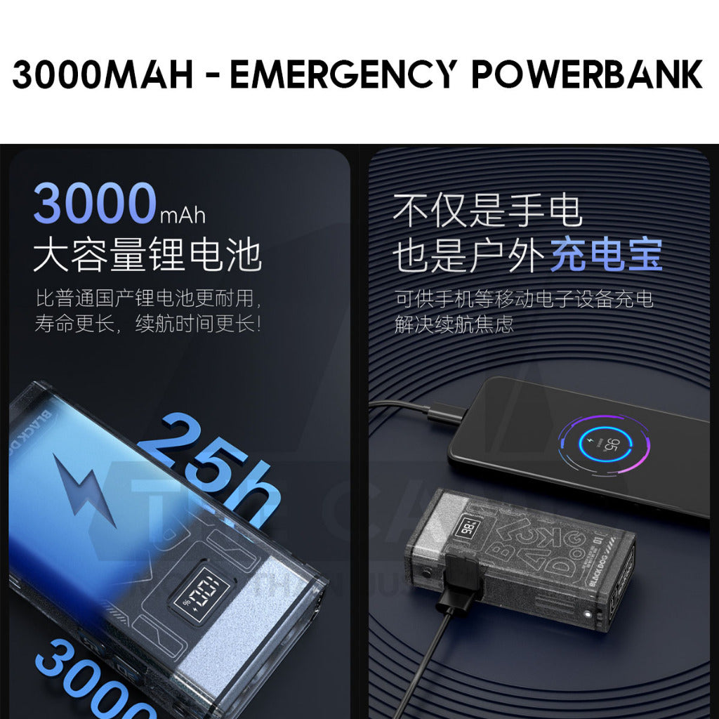 Blackdog Ultrabright Torch Light Rechargeable Flash Light Outdoor Camping Lamp Lampu Khemah CBD2550ZM011 CBD2550ZM016