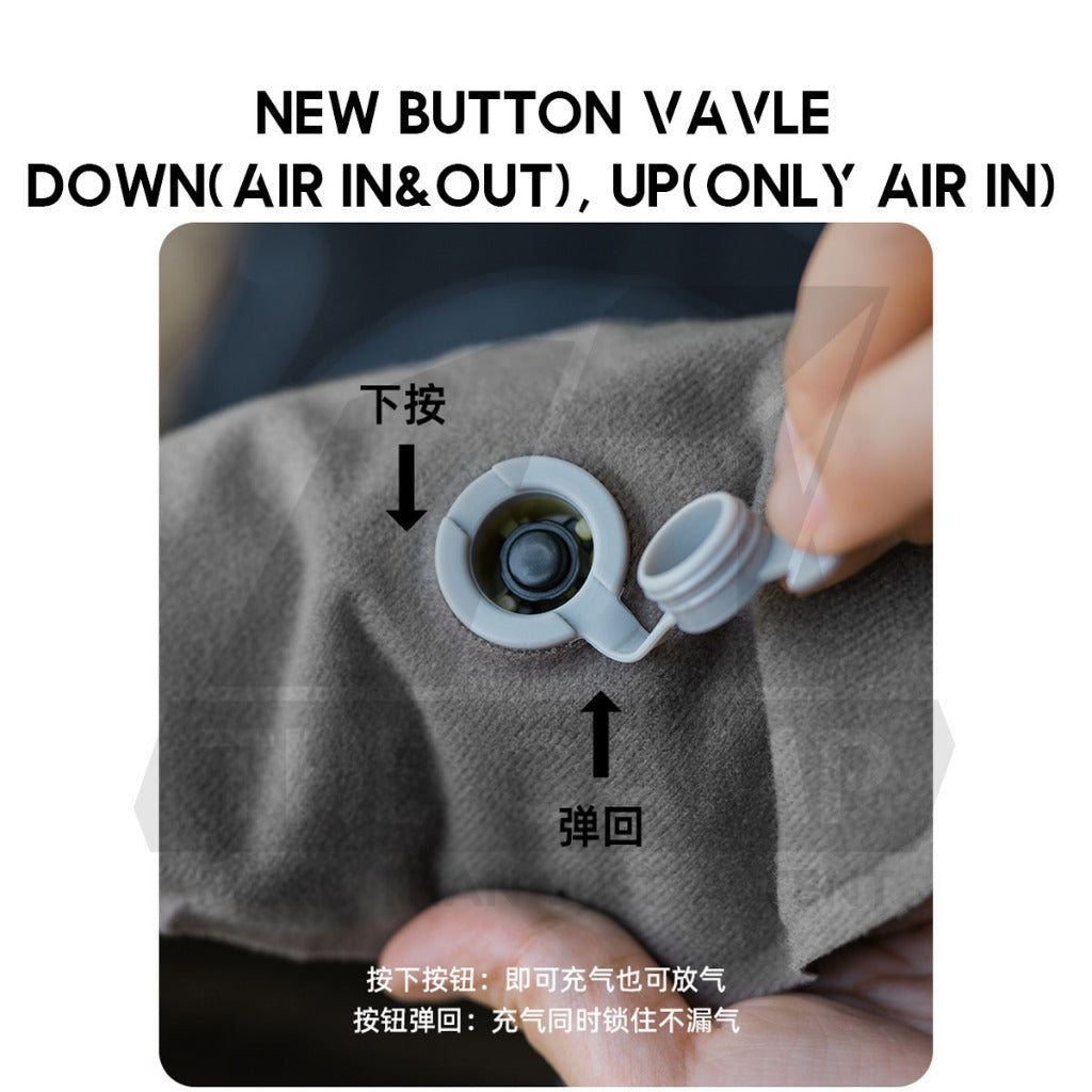 Shinetrip Sponge Air Pillow 2 in 1 Inflatable Soft Tactical Outdoor Camping Silent Soundless Inflate Travel Bed Bantal