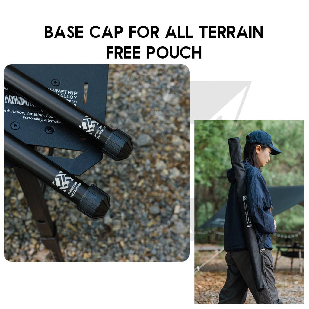 Shinetrip / SWS 2.5m Adjustable Pole Rod Quick Adjust for Flysheet Tarp Tent Camping Bag Hiking Awning Tactical Style