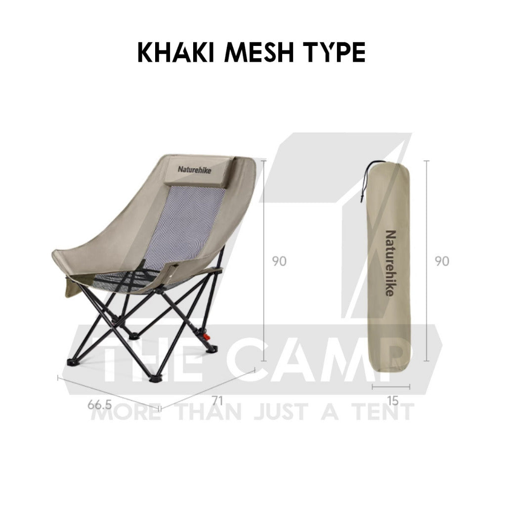 Naturehike SeaStar Reclining Chair High Back Recliner Cotton Mesh Kerusi Outdoor Camping Moon CNK2450JJ020 CNK2550JJ019