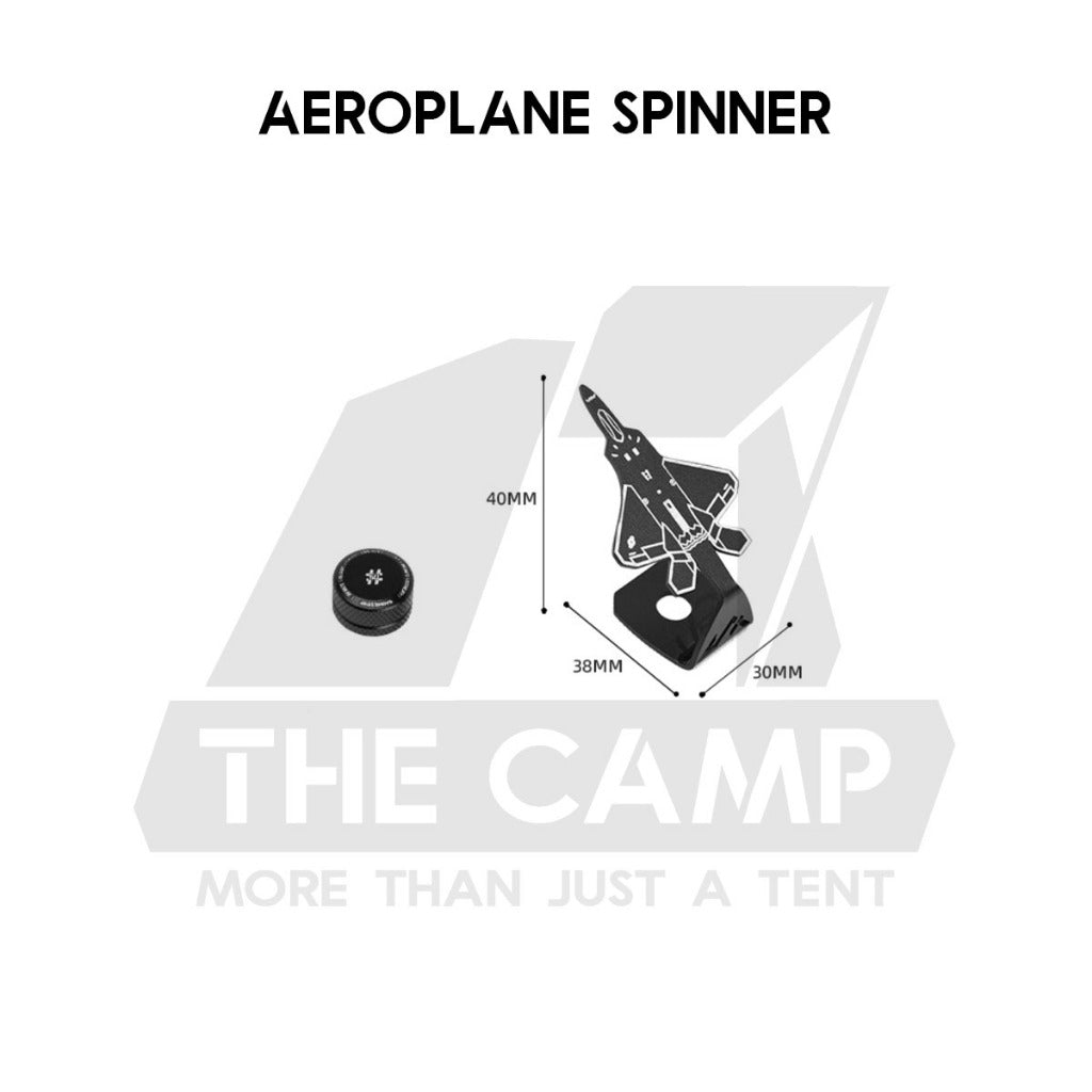 Shinetrip 19 Tornado Light Accessories Spinner Aeroplane Lamp Rod Holder 1/4 Spinning Nut Lamp Outdoor Camping Tactical