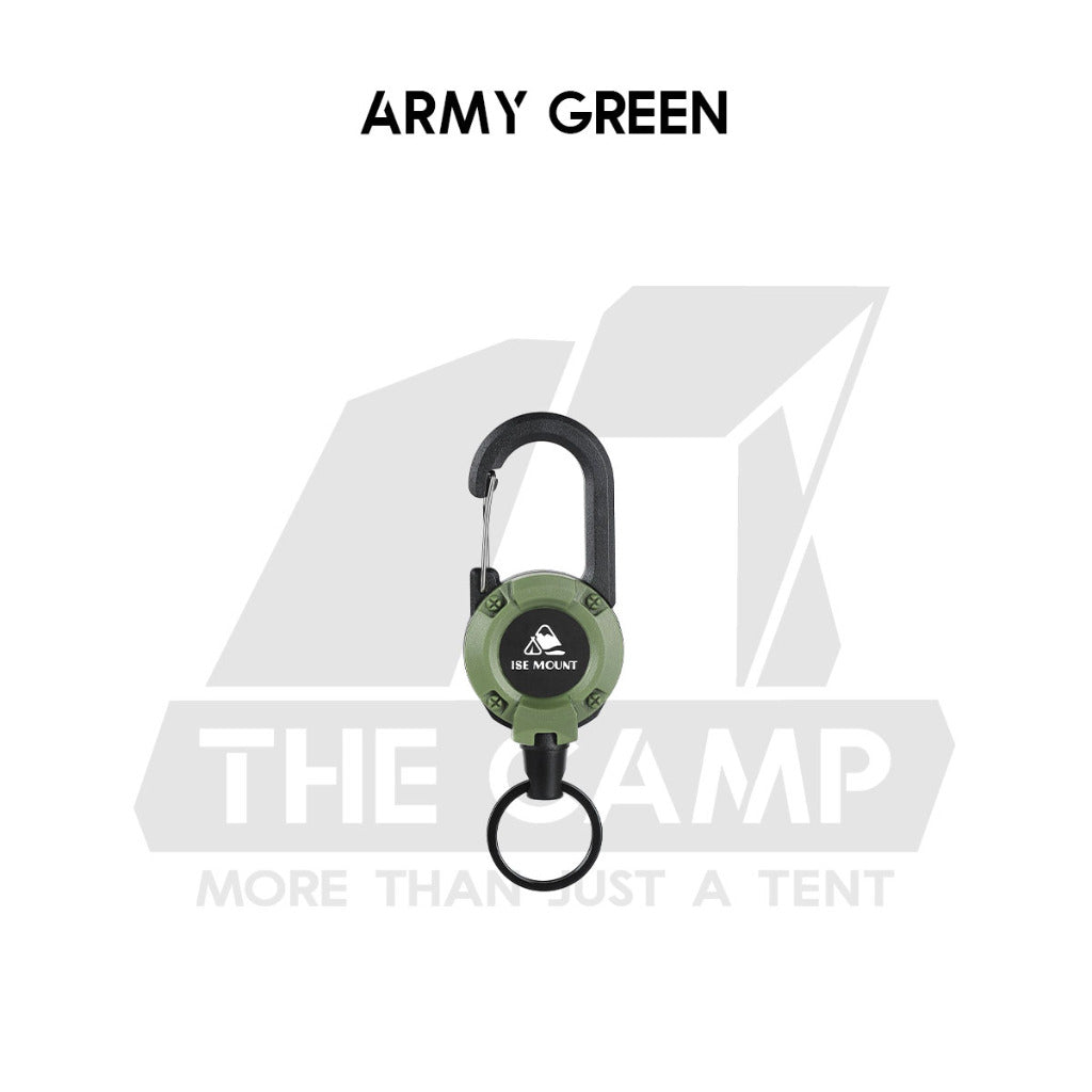Retractable Buckle Lanyard Clip Carabiner Outdoor Camping Tactical Pull Badge Keychain Anti Lost Thief Light Hanger