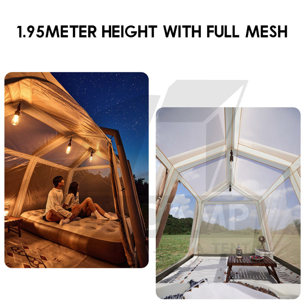 Naturehike Village 8.5 Air Tent Outdoor Camping Single Pillar Lightweight Inflatable Cabin Tent CNK2300ZP019