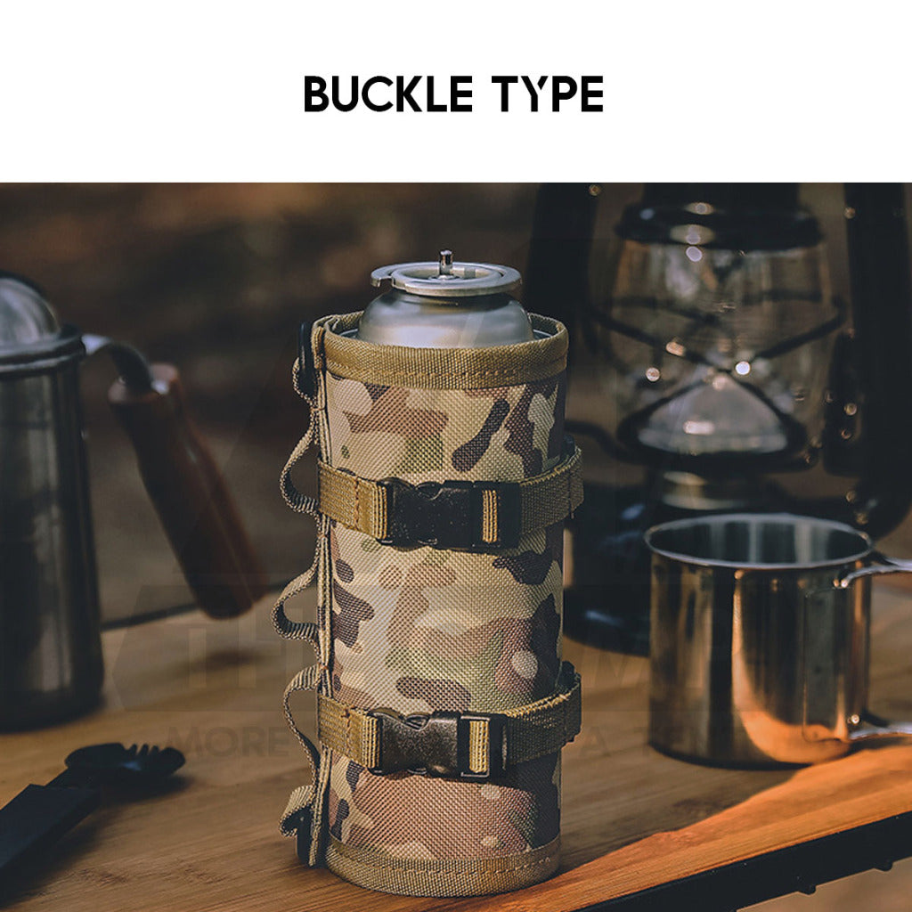 Camping Gas Cover / Sleeve Outdoor Bottle Butane Protective Cover Case Tactical Black Cylinder Holder