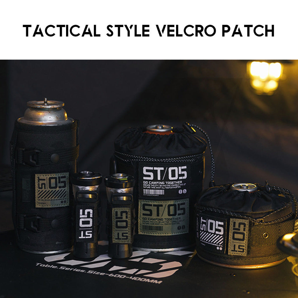 Shinetrip ST05 Tactical Velcro Patch Nylon Metal Military Badge Sticker Outdoor Camping Gas Cover Sleeve Chair Table Bag