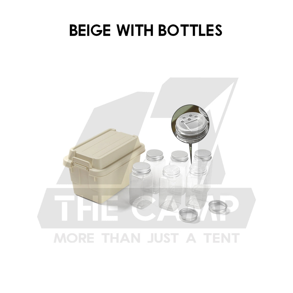 Mini Storage Box For Camping Outdoor Ingredient Tissue Box Condiment Bottle Seasoning Bag Spice Organizer Bekas Botol