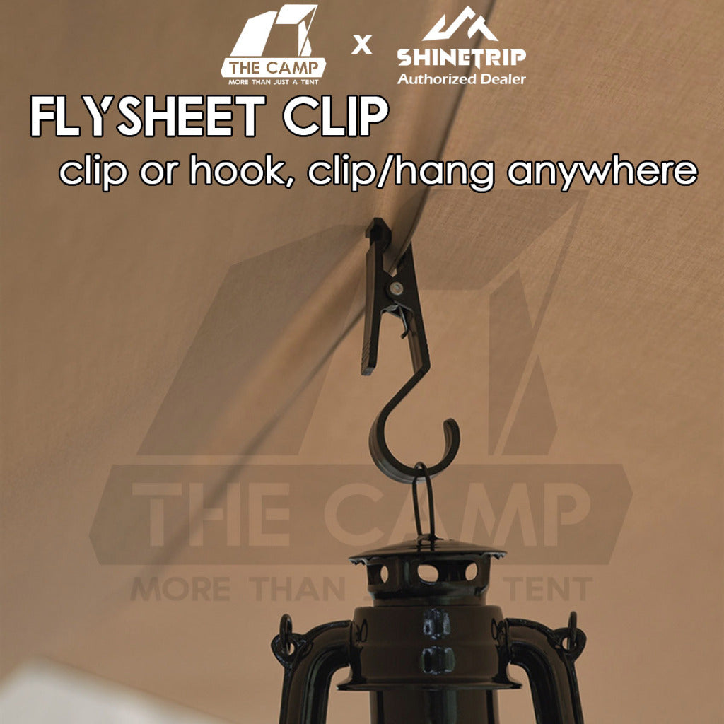 Shinetrip Flysheet Clip Hook Hanger Outdoor Camping Tent Awning Clamp Anti Slip Canopy Clips