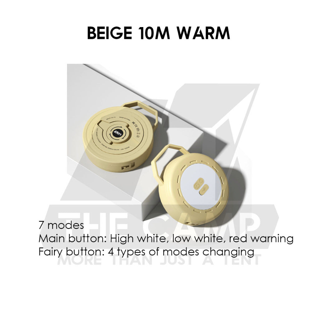 Outdoor LED Roller Fairy Light Fast Pull Bulb Ball String USB Battery 10m Camping Wedding Decoration Xmas Weatherproof