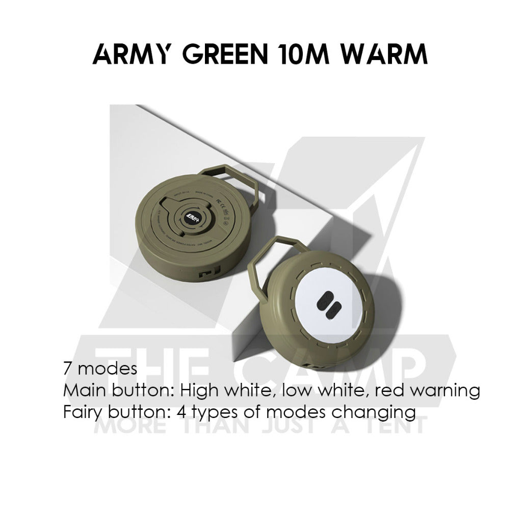 Outdoor LED Roller Fairy Light Fast Pull Bulb Ball String USB Battery 10m Camping Wedding Decoration Xmas Weatherproof