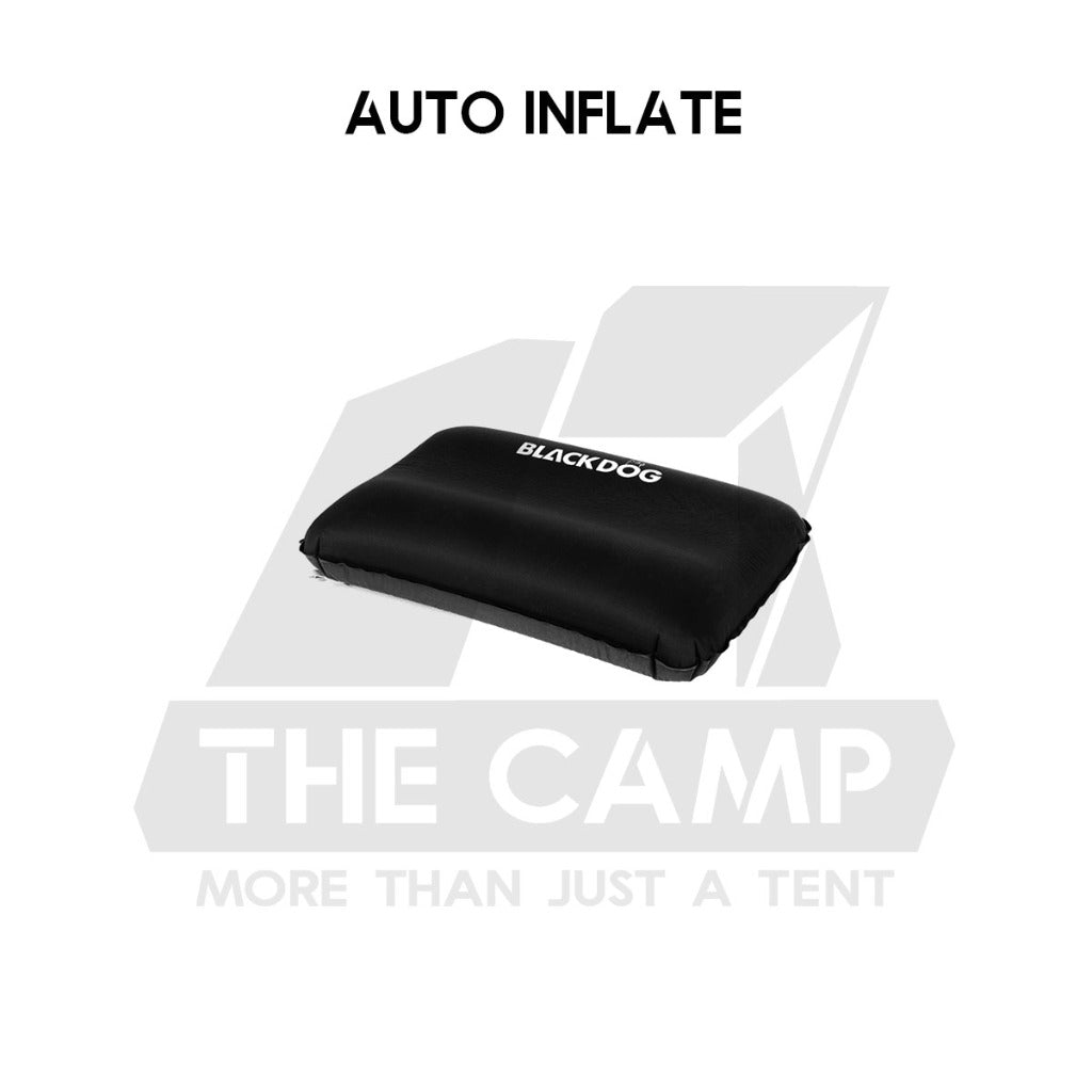 Blackdog Auto Inflation Sponge Memory Foam Pillow with Case Black for Bed Mattress Inflatable CBD2450WS045 BD-CQZ001