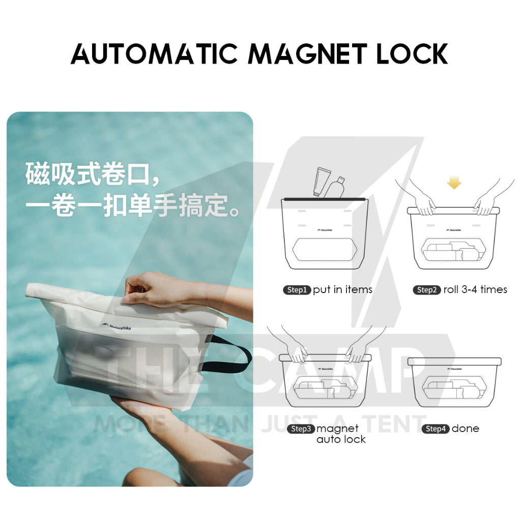 Naturehike Waterproof Toiletry Bag Magnet Lock Outdoor Trip Wash Bag Travel Business Cosmetic Beg CNK2450XB021