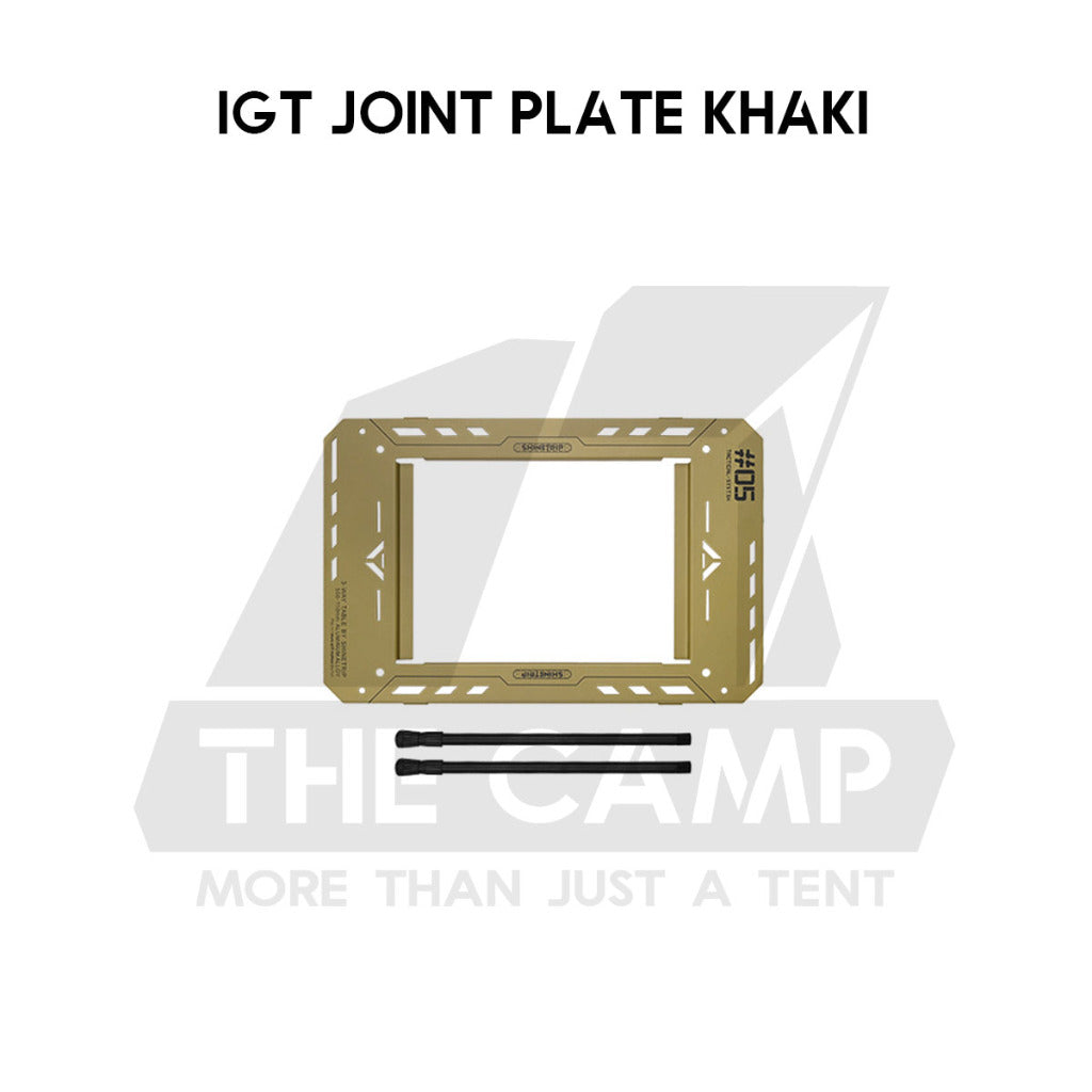 Shinetrip Starship 3 Plate Table Tactical Style IGT Expandable with Accessories Side Rack Stove BBQ Stand Meja