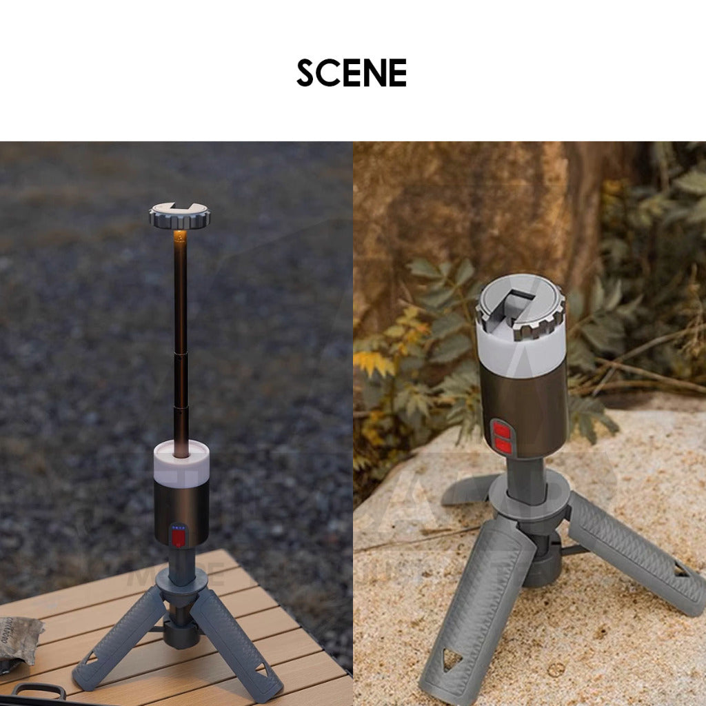 Optimus Prime Tripod Light RGB LED Telescopic Portable Ambient 6000mah Outdoor Camping Lamp Latern Lampu