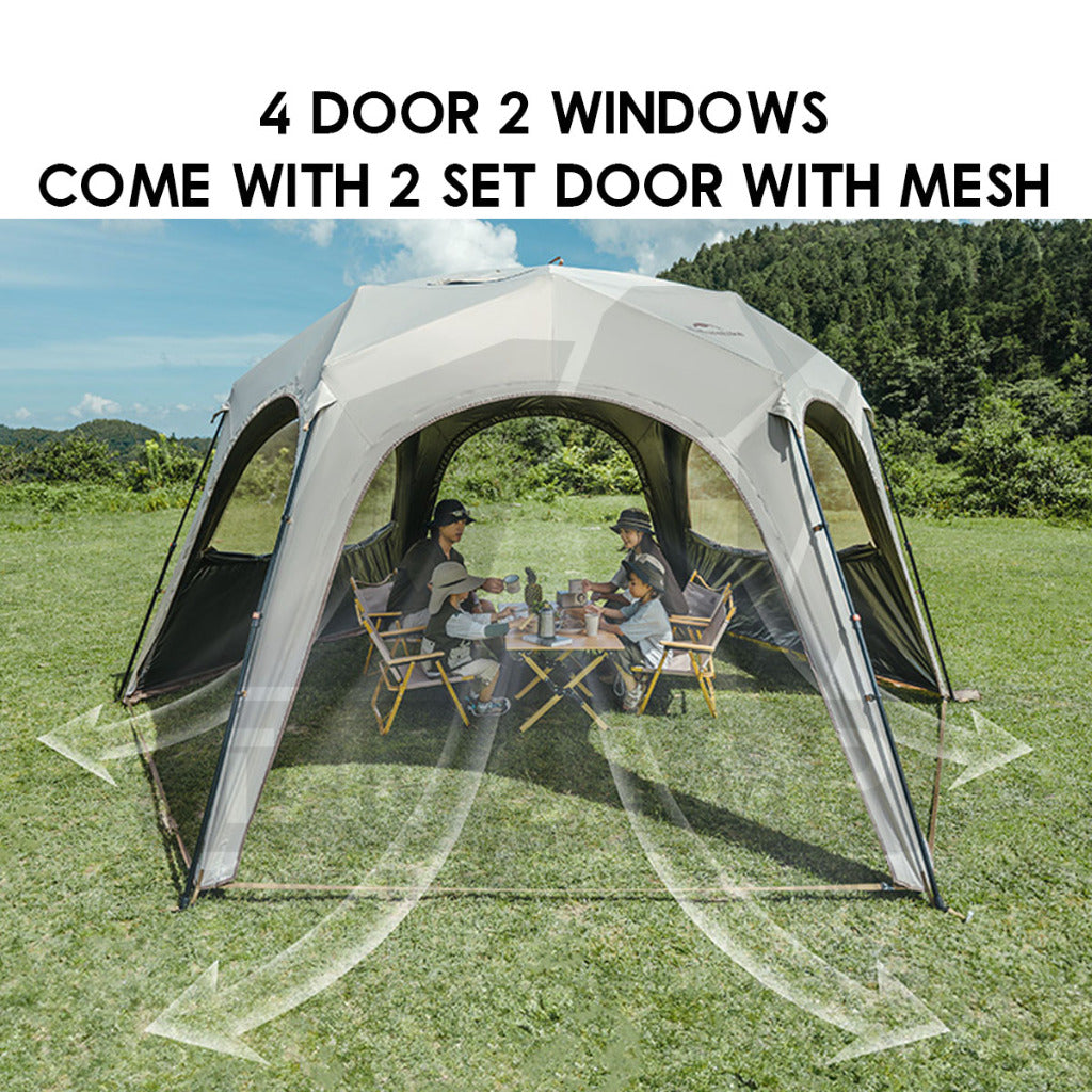 Naturehike Hexagon Auto Dome Shelter Accessories Quick Opening Tent Canopy Flysheet Door Mesh TPU Cloth CNK230WS014