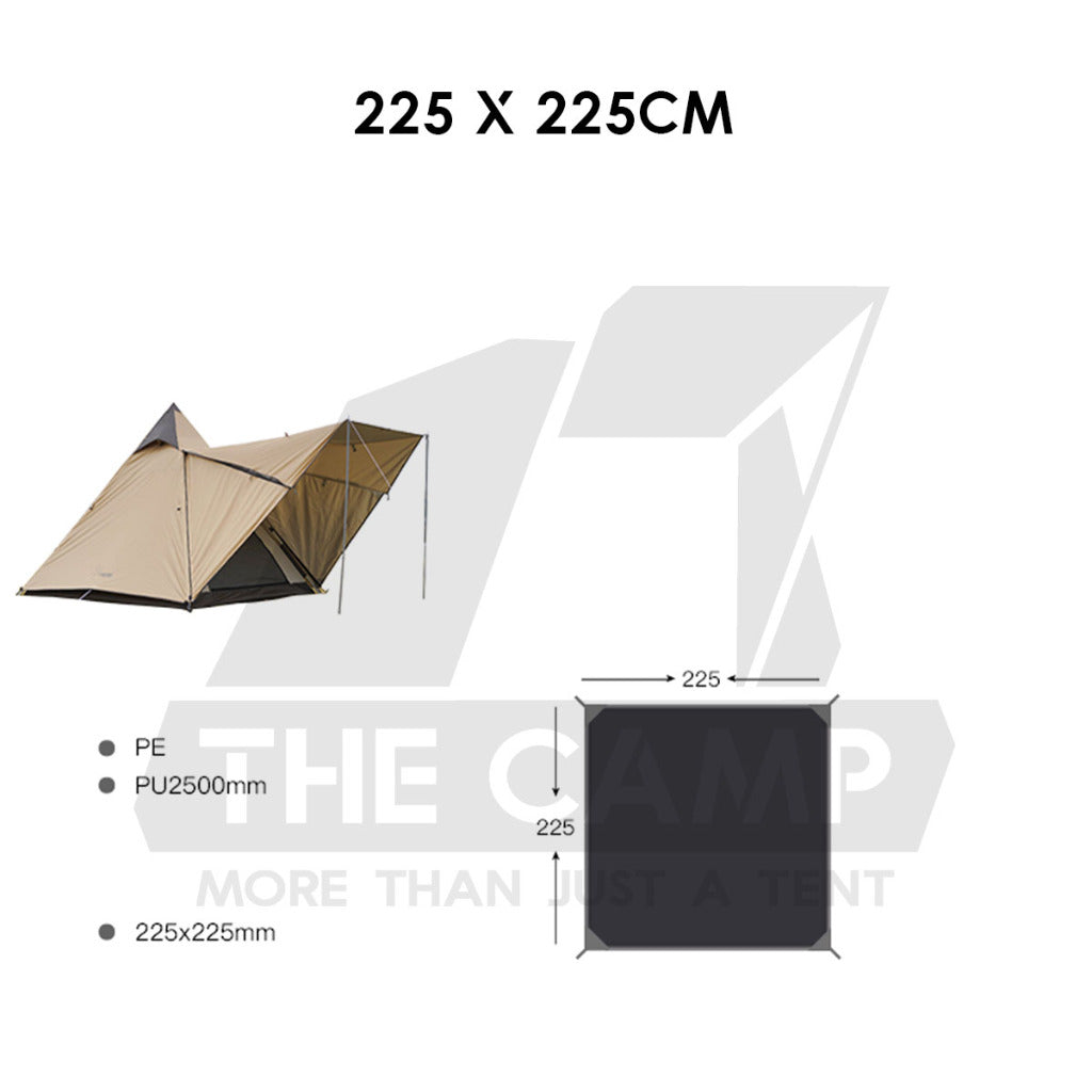 Vidalido Groundsheet for Tent Cabin XL Plus Poon Saan M L Teepee MS MX PRO Vicore Mini Large Thick Camping Mat PE
