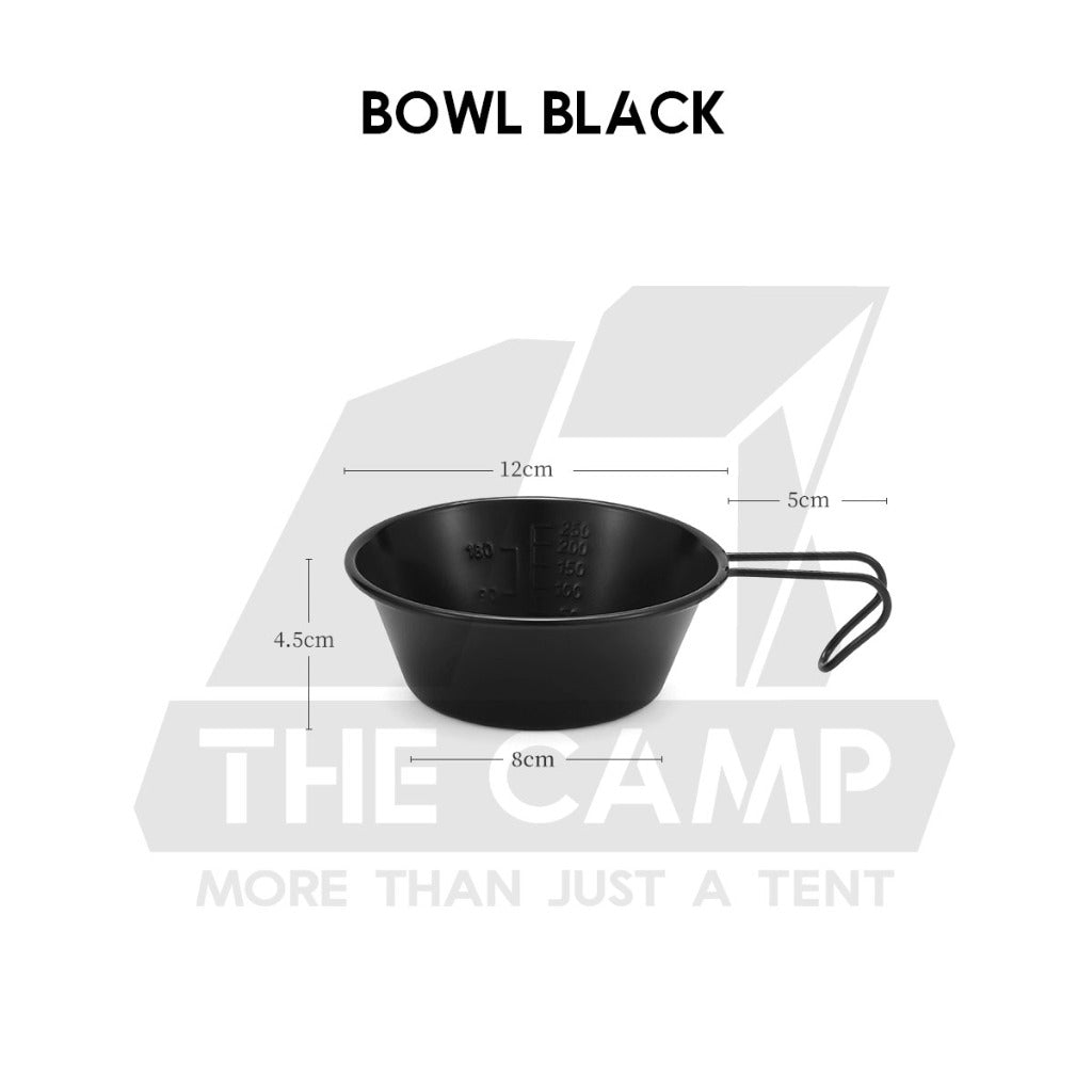 Retro Aluminium Tableware Plate Bowl Cup Mug Outdoor Camping Cookware Black Green Khaki Stove Cookware