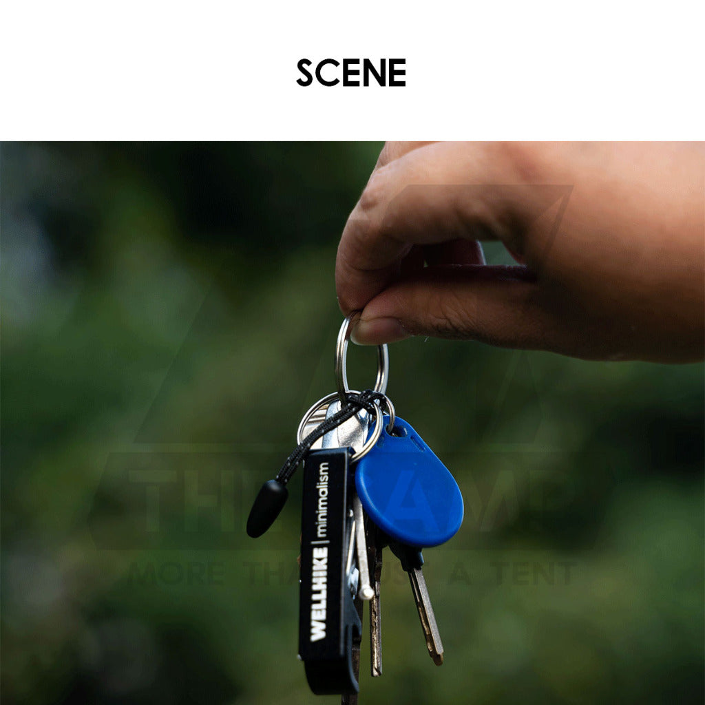 Wellhike SWS Bottle Opener EDC Aluminium Keychain Outdoor Camping Tactical Style Black