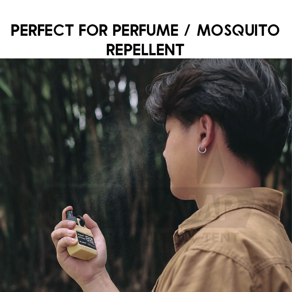 Outdoor Camping Spray Pump Bottle 80ml Tactical Style Oil Perfume Lotion Detergent Case Liquid Container with Hook Strap