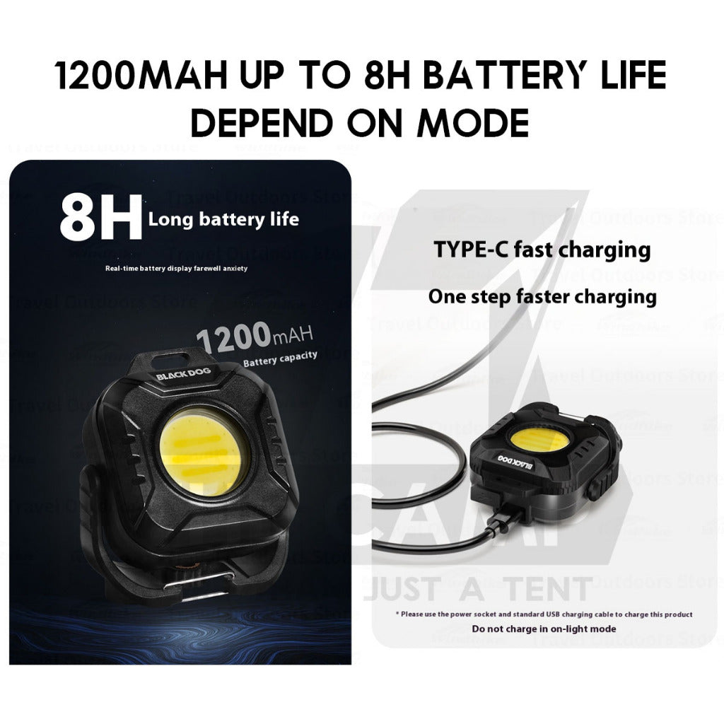 Blackdog Tactical Pocket Light Rechargeable Flash Light Outdoor Camping Lamp Lampu Khemah CBD2550ZM017