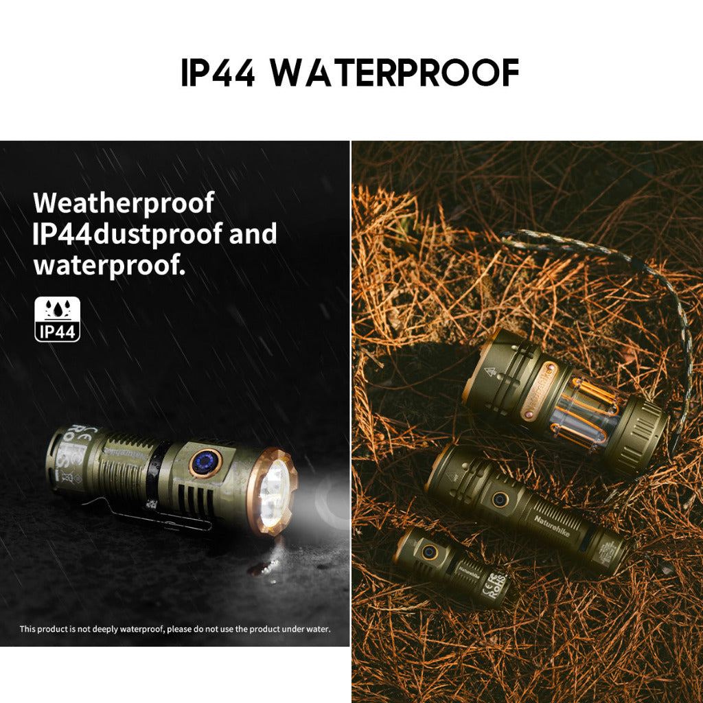 Naturehike Little Monster Tactical Flashlight Portable Rechargeable Outdoor Camping Torch light Mini Led CNK2300011